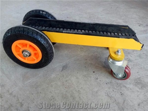 4 Wheel Slab Dolly, Tools for Moving Stone, Construction, Equipment, Machinery, Granite, Glass, Work Site