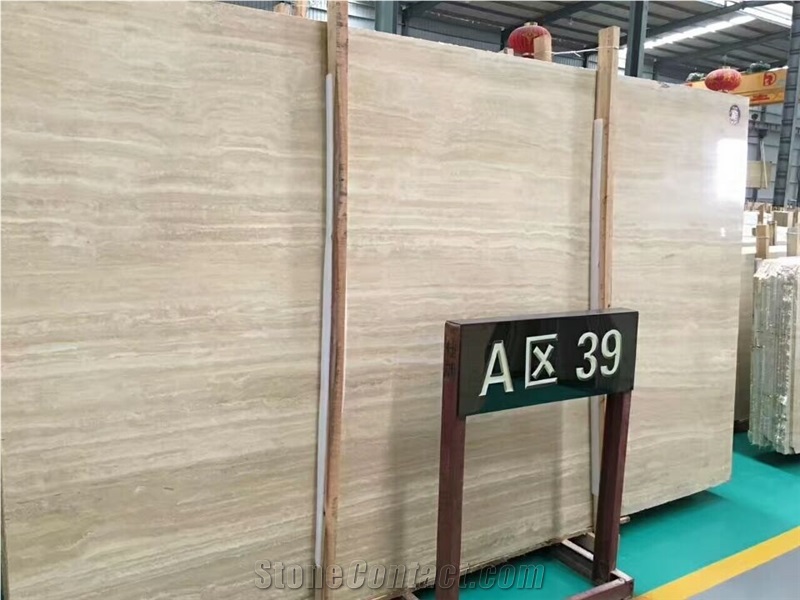 Beige Travertine Slab, Variegation Travertine Tiles Flooring, Floor Pattern Exporter,Travertine Slabs,Classic Vein Cut Travertine