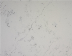 Carrara Marble Look Quartz Stone Slab for Kitchen and Vanity