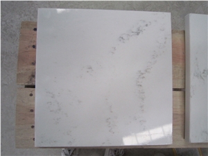 Carrara White Quartz Stone,Polished Quartz Slab,Carrara White Marble Look Quartz Stone,2cm Quartz Stone,3cm Quartz Slab