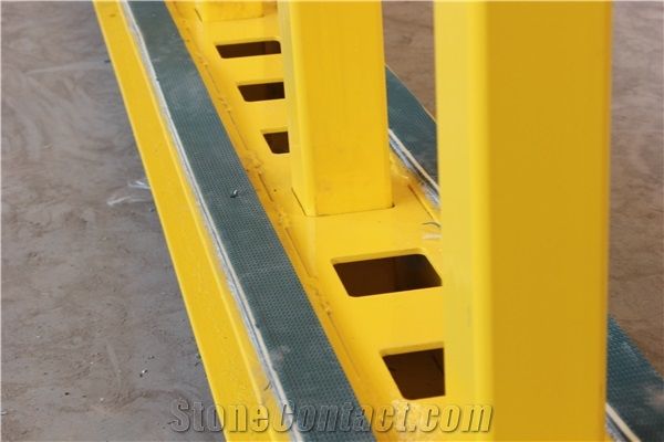 China Hot Sale Granite Marble Quartz Stone Slab Storage Display Steel Rack