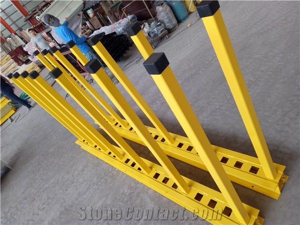China Hot Sale Granite Marble Quartz Stone Slab Storage Display Steel Rack