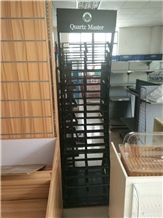 Customized Design Standing Quartz Stone Tower Metal Display Rack Shelf