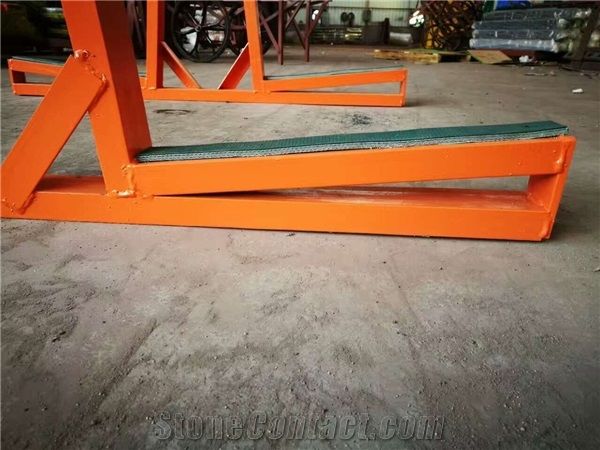 Heavy Duty Granite Marble Quartz Stone Slab Storage Steel a Frame with Cross Bar