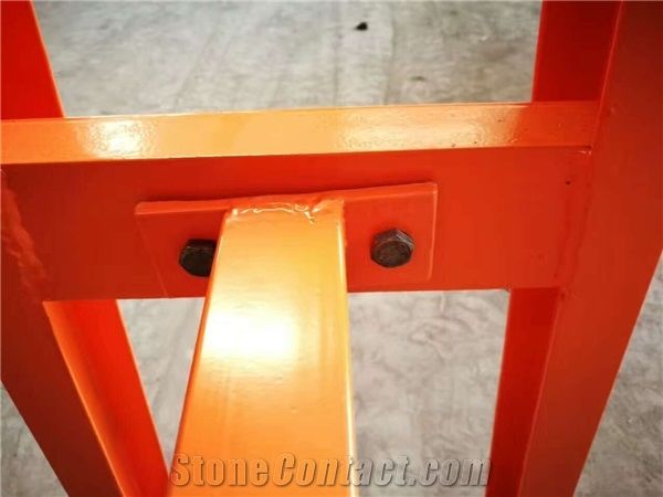 Heavy Duty Granite Marble Quartz Stone Slab Storage Steel a Frame with Cross Bar