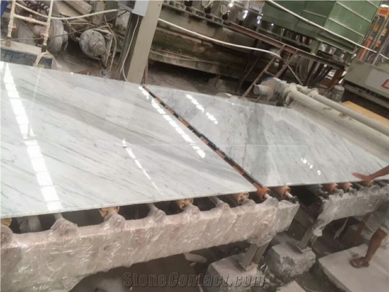 Statuario White Marble Stone Slab & Tiles