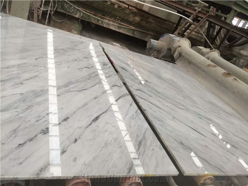 Statuario White Marble Stone Slab & Tiles