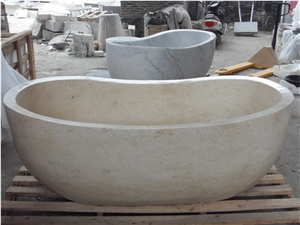 Travertine Bath Oval Tub, Natrual Stone Bathtubs