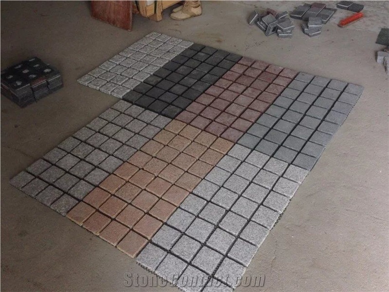 Landscape Granite Paving Stone Red Granite Driveway Pavings