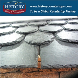 2017 China Light Grey Color Triangle Pattern Decorative Slate Roofing Materials Slate, Roof Tiles, Roof Covering