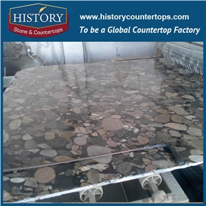 2017 New Popular High Polished Pebble Green Granite Slab & Tile, Natural Stone for Countertop and Vanity Tops and Interior / Exterrior Wall & Floor 2017 New Popular High Polished Pebble Green Granite Slab & Tile, Natural Stone for Countertop and Vanity Tops and Interior / Exterrior Wall & Floor