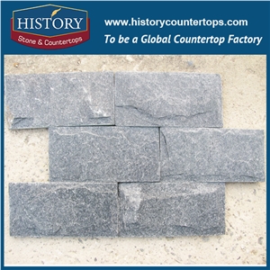 Black Slate Mushroomed Cladding, Slate Mushroom Wall Cladding, Slate Mushroom Outside Stone