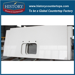 Blizzard Of Historystone with High Polish Surface Fine Quartz Stone for Bench Tops or Kitchen Countertops