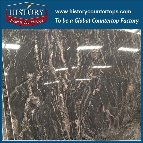 Brazil Surface Polished Ngj158 Cosmic Black Granite Floor Covering Tiles Wall Panel Clading,Interior Decoration Stone