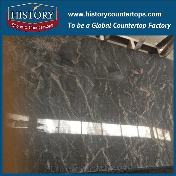 Brazil Surface Polished Ngj158 Cosmic Black Granite Floor Covering Tiles Wall Panel Clading,Interior Decoration Stone