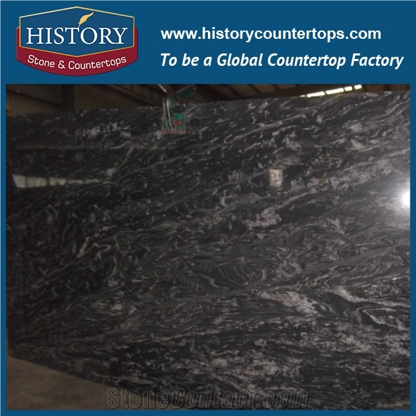 Brazil Surface Polished Ngj158 Cosmic Black Granite Floor Covering Tiles Wall Panel Clading,Interior Decoration Stone