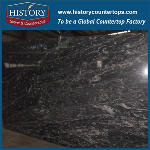 Brazil Surface Polished Ngj158 Cosmic Black Granite Floor Covering Tiles Wall Panel Clading,Interior Decoration Stone