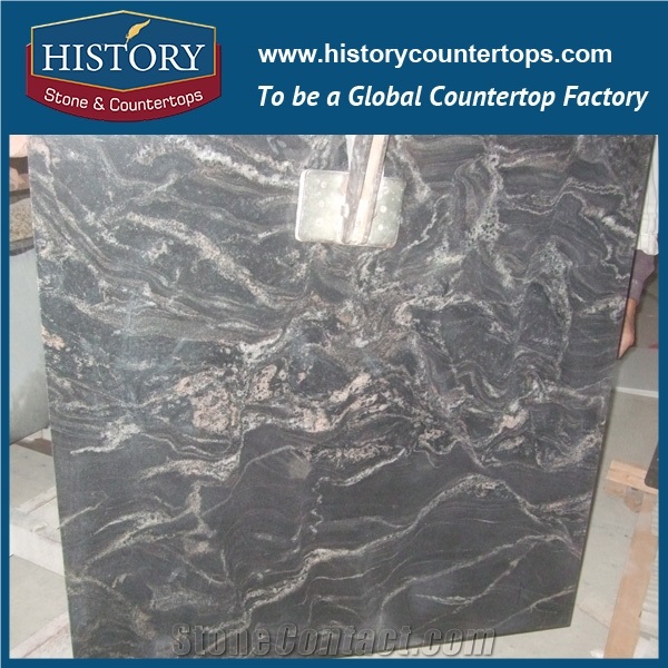 Brazil Surface Polished Ngj158 Cosmic Black Granite Floor Covering Tiles Wall Panel Clading,Interior Decoration Stone