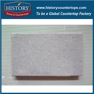 California Gray with Rich and Smooth Texture Pure Color Quartz Stone for Bathroom Countertops or Vanity Tops