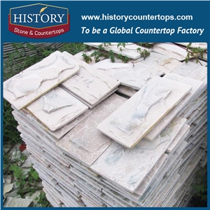 China Grey Slate Fieldstone Slate Mushroom Veneer Wall Decor for Exterior Wall Cladding in Irregular Dimension