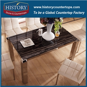 China Manufacturer Natural Stone Silver Dragon Marble Tables Marble Counter Top Center Table Kitchen Cabinet