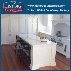 China Natural Calacatta White Stone Retail Custom Marble Trim Molding Veneer Modern Style Solid Surface for Building Countertop, Island Top