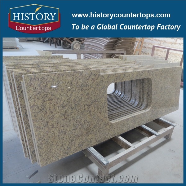 Chinese Supplier Good Quality and High Polished Granite, Solid Surface Natural Stone for Kitchen Countertop and Worktop Bar Top Island Tops Bench