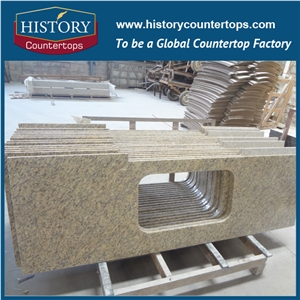 Chinese Supplier Good Quality and High Polished Granite, Solid Surface Natural Stone for Kitchen Countertop and Worktop Bar Top Island Tops Bench
