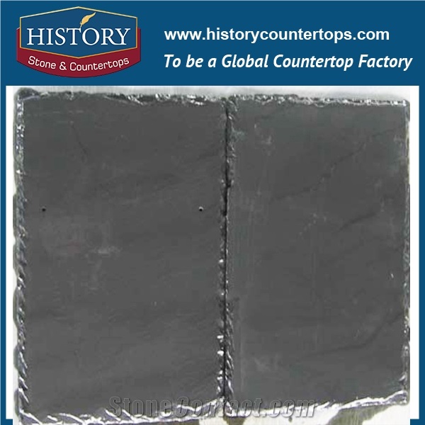 Cloudy Grey All Chiseled Edges Rectangle Shape Slate Stone for Roof Covering and Coating/Exterior Roofing Decoration