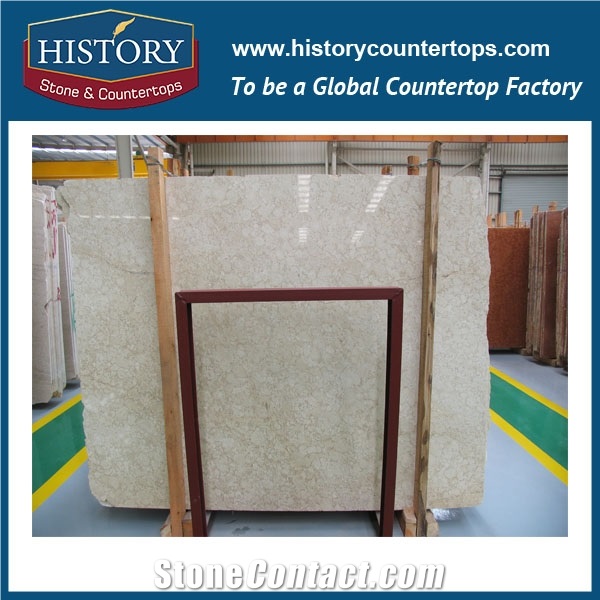 Creme De Paris, Golden Dragon, Burley Yellow, Paris Beige Marble Slabs Polishing Floor & Wall Covering Tiles Cut-To-Size Interior Decoration