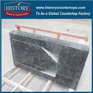 Custom Kitchen Tops Lowes China Beautiful Butterfly Green Prefab Granite Top Desks Countertop Edging Strip