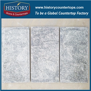 Dark Grey Natural Wall Slate Mushroom Stone, Mushroom Designed Internal Grey Stone Wall Panels