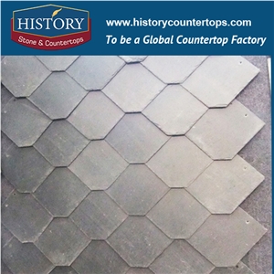 Factory Direct Sale Purple Slate for Roofing Decorative, New Design American Style Roof Paving Slate Tiles