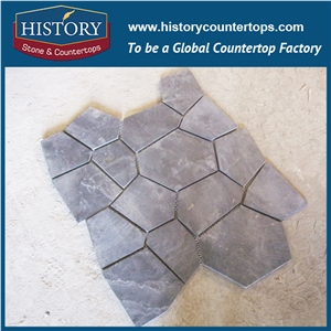 Grey Slate Random Flagstone Mats, Natural Slate for Floor and Wall, Walkway and Driveway Courtyard Pavers