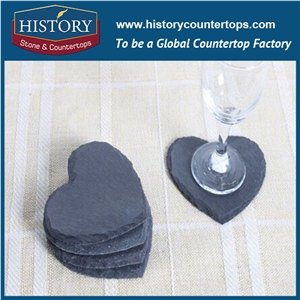 Heart Shape Black Slate Coasters for Sale, Cheap Black Plates, Kitchen Accessories, Utensils, Cookware Heart Shape Black Slate Coasters for Sale, Cheap Black Plates, Kitchen Accessories, Utensils, Cookware