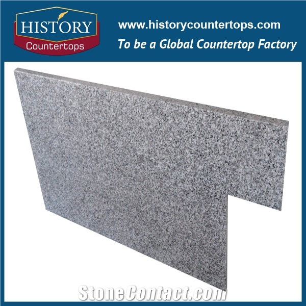 Histortystone Granite Bathroom Countertop with Square Sink/ Custom Vanity Tops/ Bath Top/Light Grey Granite Vanity Top