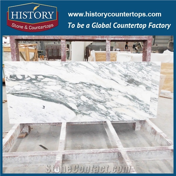 History Natural Stone Polished Arabescato Corchia Marble Wholesale Prefabricated Modular Integrated Classic Design for Hotel Countertop, Worktop