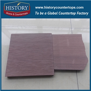 History Stone 2017 Hot Sale Chinese Wall Covering, Floor Steping Scenery Purple Sandstone Tiles & Slabs, Supply Different Colors