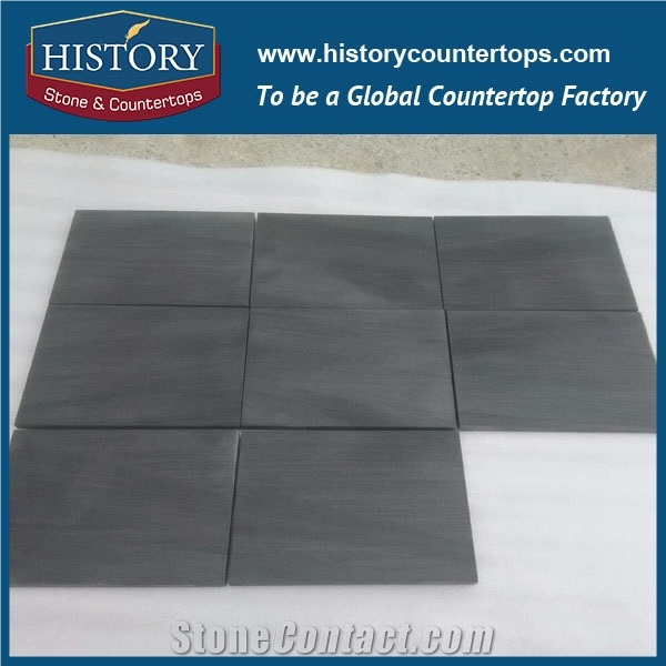 History Stone 2017 Summer Hot Sale New Style Beautiful Wholesale Interior Wall and Background Decoration, Project Design Dark Grey Sandstone Tiles