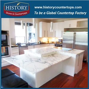 History Stone Arabescato Corchia Marble Polished Flat Edging Wholesale Pre Cut Modular Integrated Design for Hotel Countertop & Worktops
