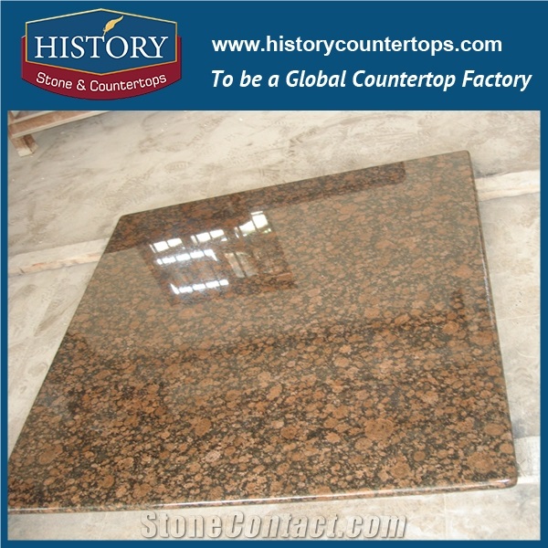 History Stone Baltic Brown Radius Top Wholesale Shaped Commercial Integrated Design Replacement for Building Countertops, Bar Tops