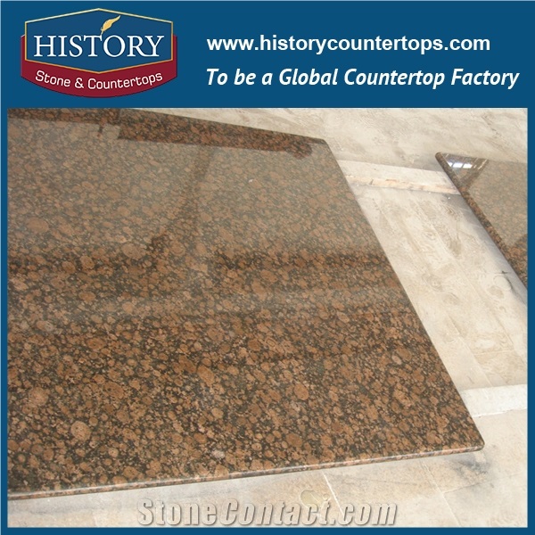 History Stone Baltic Brown Radius Top Wholesale Shaped Commercial Integrated Design Replacement for Building Countertops, Bar Tops