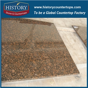 History Stone Baltic Brown Radius Top Wholesale Shaped Commercial Integrated Design Replacement for Building Countertops, Bar Tops