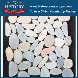 History Stone China Green Irregular Crazy Paving Random Flagstone for Walkway, Road, Slate Flagstone Wall Road