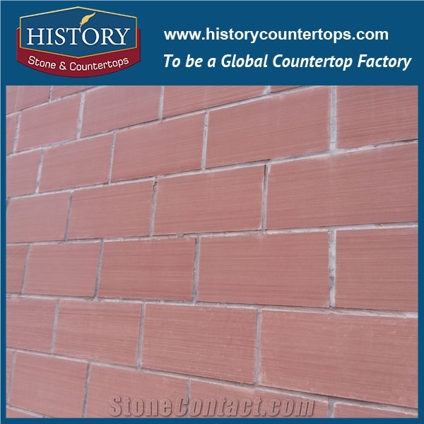 History Stone Chinese Mining Equipment Manufacturer Regular Size All Sides Split Wall/Floor Covering Rosa Ermita Cantera Sandstone Tiles & Slabs