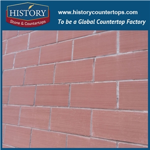 History Stone Construction Project Fashion Style Exterior Knapped Faces Feature Wall/Floor Covering Rosa Ermita Cantera Sandstone Tiles & Slabs