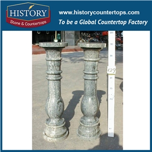 History Stone Exquisite Golden Yellow Square Column Indoor Decorative Pillar