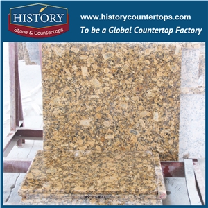 History Stone Giallo Fiorito Customised Eased Edge Granite Wholesale French Style Trim Molding for Countertops Worktops & Island Tops