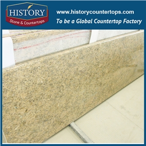 History Stone Hgj011 Old Giallo Veneziano 2017 Flat Eased Edge Pre Cut Modular Factory Direct Sale Countertops & Bathroom Vanity Top for Hotel Design