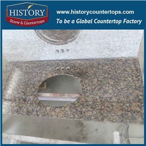History Stone Hgj019 Baltic Brown Standard Size Polished Surface Finishing Fabricate Table Bases for Durable Countertops, Bathroom Vanity Top